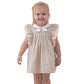 Frilly Beige Chic Baby Dress - Farnelli