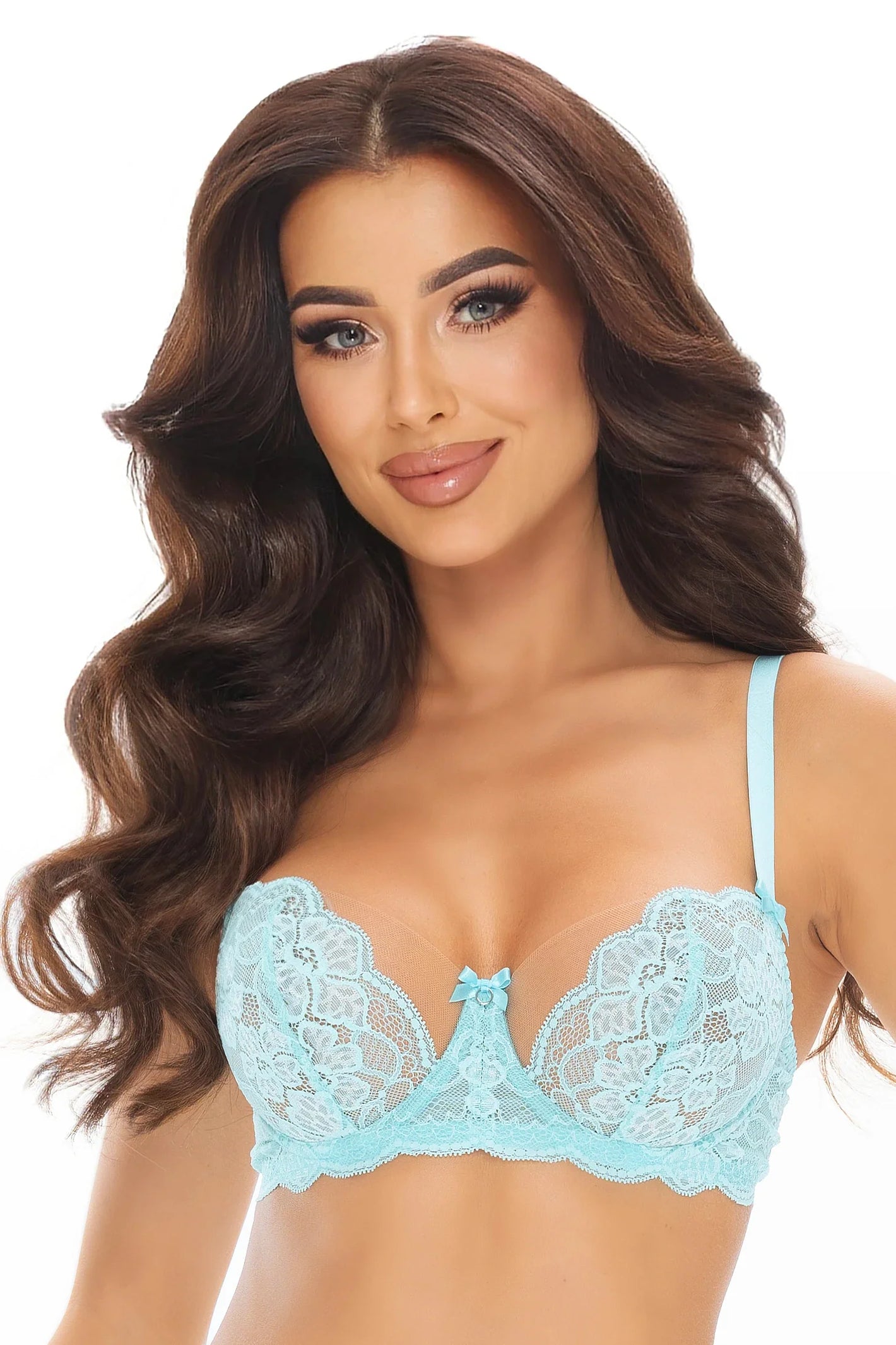 Floral Lace Balconette Bra Axami Allure-0