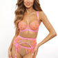 Axami Tropica Blush Sheer Garter Belt