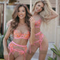 Axami Tropica Blush Sheer Garter Belt