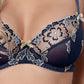 Semi-Sheer Full Figure Bra Axami Blue Lagoon-3
