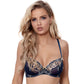 Semi-Sheer Full Figure Bra Axami Blue Lagoon-2