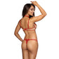 Sexy Open Cup Shelf Bra Axami Naughty in Nude Red-3