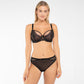Samanta Nyks Black Sheer Mesh Polka Dot Bikini Panty-4