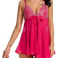 Flirty Mesh Lace Cup Babydoll