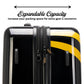 Kustom Kulture 3-Piece Expandable Hardside Spinner Luggage Set