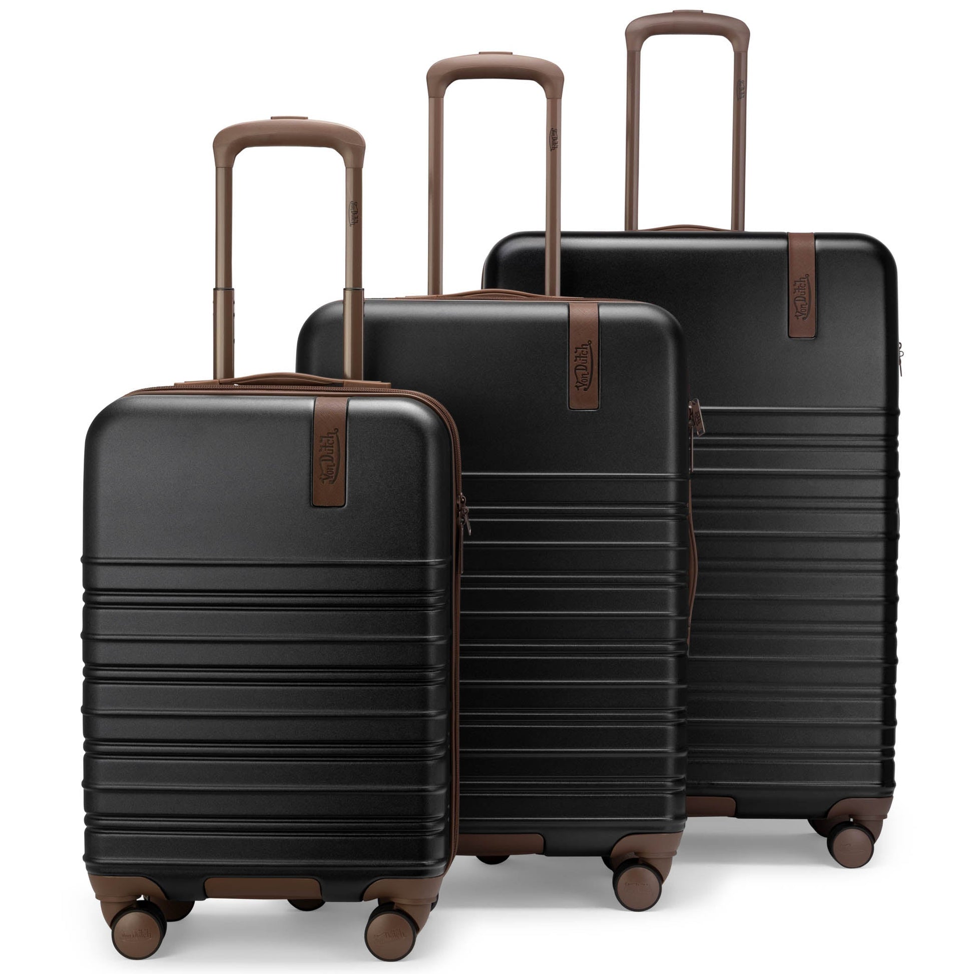 Retro Trek 3-Piece Expandable Hardside Spinner Luggage Set-1