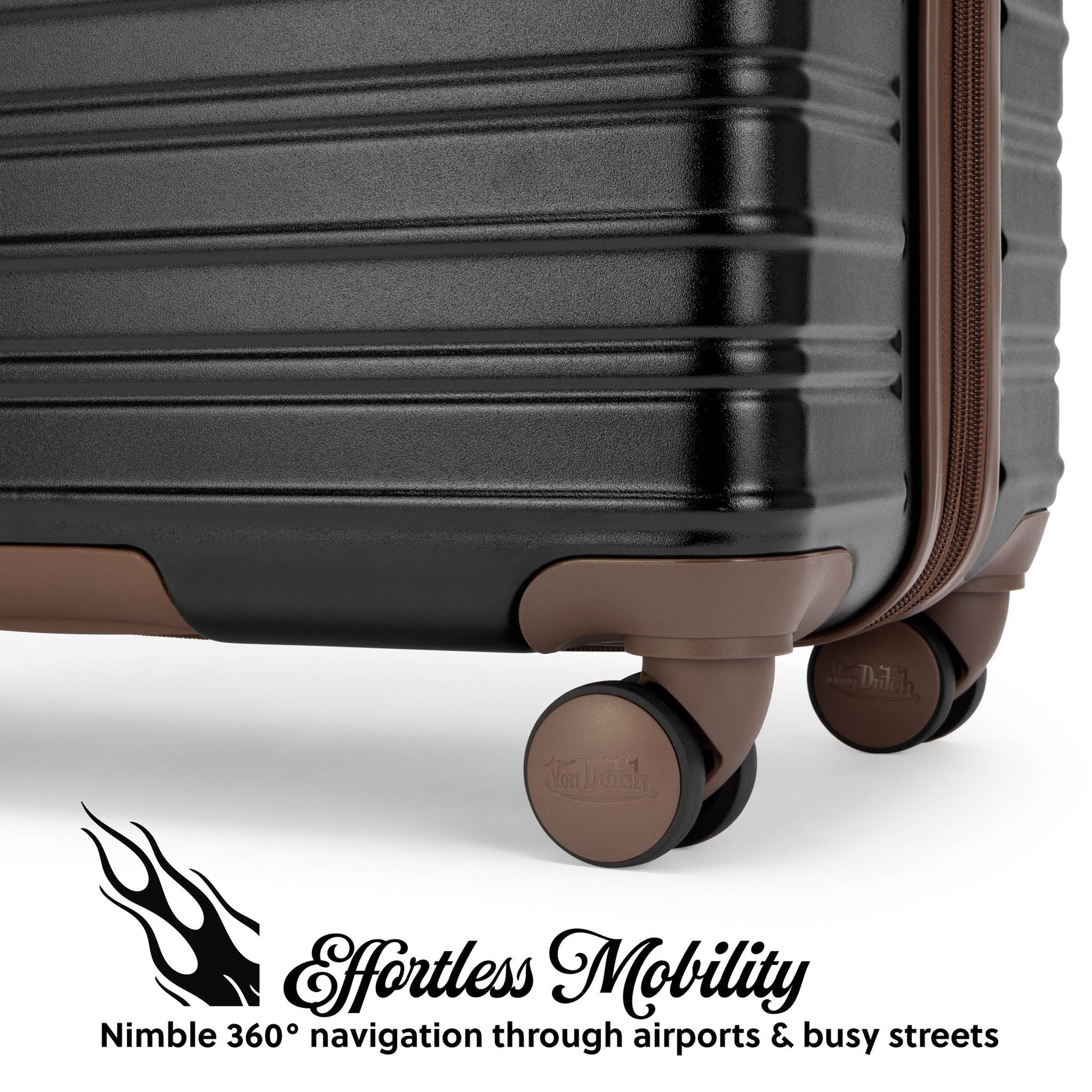 Retro Trek 3-Piece Expandable Hardside Spinner Luggage Set-4
