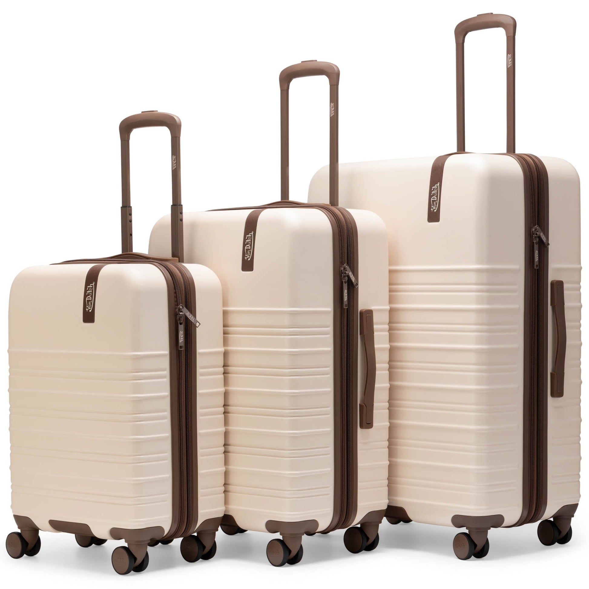 Retro Trek 3-Piece Expandable Hardside Spinner Luggage Set-5