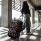Jax Black 28" Checked Rolling Duffel