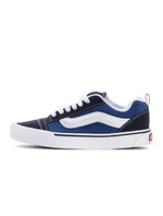 Vans men's Knu Skool navy and white sneakers with chunky sole and signature side stripe