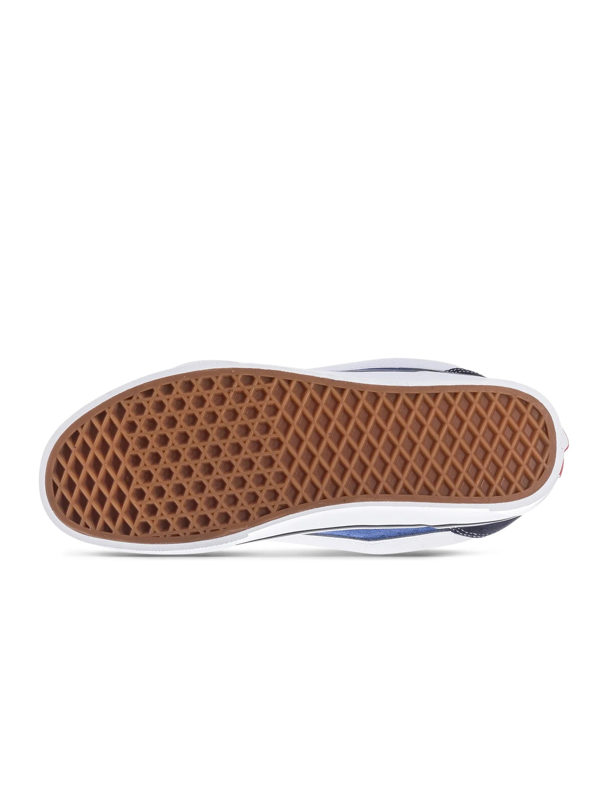 Vans men's Knu Skool sneakers in navy and white with chunky sole and signature side stripe