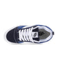 Men's Vans Knu Skool sneakers in navy and white with chunky design and signature side stripe