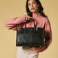 Valentina (black) - Italian calf leather women's handbag (with shoulder strap)