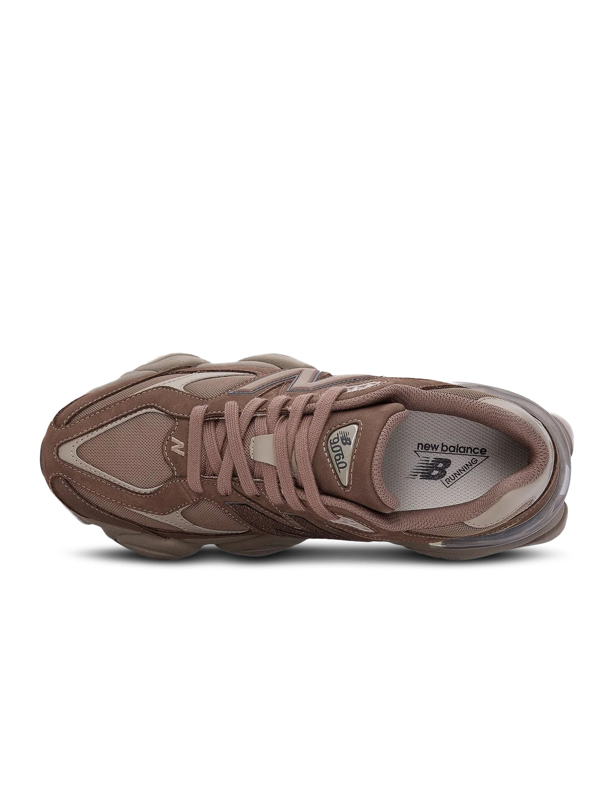 New Balance 9060 men's lifestyle shoes in Mono Cortado with sleek design and neutral color, displayed on a plain background.
