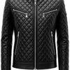 Vinnie Black Leather Jacket - Men Leather Jacket Black - Black