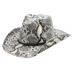 Peter Grimm Viper printed cowboy hat in detailed western pattern, featuring a structured crown and curved brim