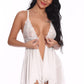 Mesh and Contrast Lace Babydoll