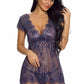 Lacy Cap Sleeve Babydoll