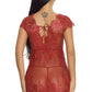 Lacy Cap Sleeve Babydoll