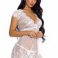 Lacy Cap Sleeve Babydoll