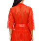 Eyelash Lace and Mesh Robe