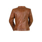 Whet Blu NYC Sara women's classic whiskey leather jacket back view