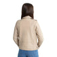 Whet Blu NYC Sophia women's lambskin leather biker jacket, oil sand back view