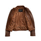 Whet Blu NYC Alessandra women's whiskey lambskin moto jacket, open front view
