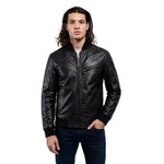 Whet Blu NYC Aviator men's bomber leather jacket with classic flight-inspired design