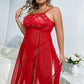 Plus Size Flyaway Split Babydoll