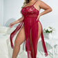 Plus Size Flyaway Split Babydoll