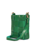 Mini Tula Green bag by LOLA Y TULA featuring compact design, green color, and stylish leather details.