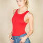 Casual Solid Tank Bodysuit - Farnelli