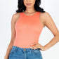 Casual Solid Tank Bodysuit - Farnelli