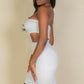 Cut Out Bandeau Bodycon Mini Dress - Farnelli