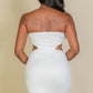 Cut Out Bandeau Bodycon Mini Dress - Farnelli