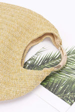 Faux Straw Metal Handle Hobo Bag - Farnelli