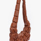 Pleated Faux Leather Crossbody Bag - Farnelli