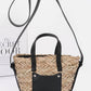 Faux Straw Small Tote Bag - Farnelli