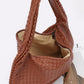 Faux Leather Braided Shoulder Bag - Farnelli