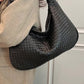 Faux Leather Braided Shoulder Bag - Farnelli