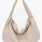 Faux Leather Braided Shoulder Bag - Farnelli