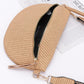 Faux Leather Fanny Pack W/ Multi Color Strap - Farnelli