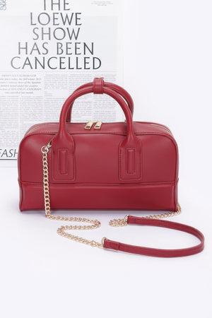 Faux Leather Handbag - Farnelli