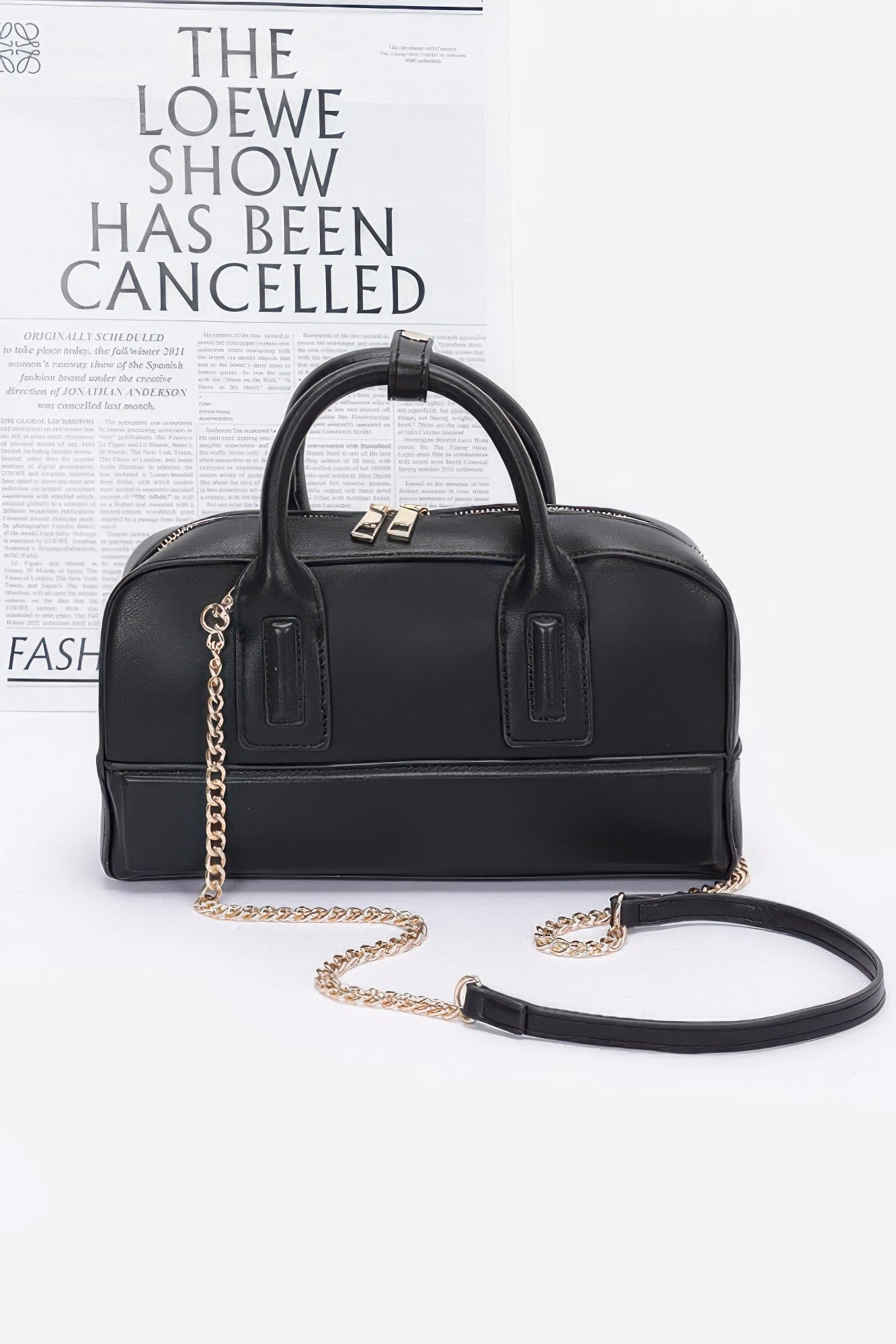 Faux Leather Handbag - Farnelli