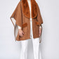 Faux Fur Collar Kimono - Farnelli