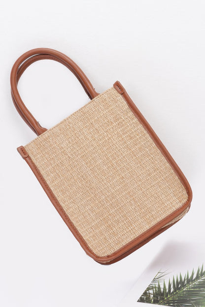 Faux Straw Tote Bag - Farnelli