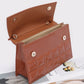 Embossed Enamel Top Handle Bag - Farnelli