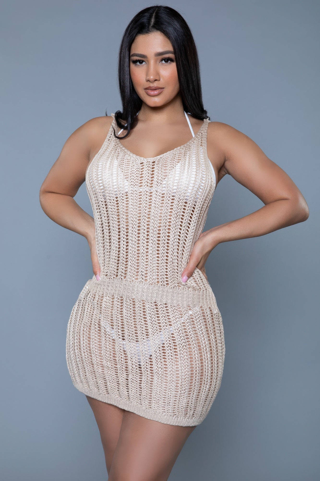 Josephine Crochet Mini Dress - Farnelli